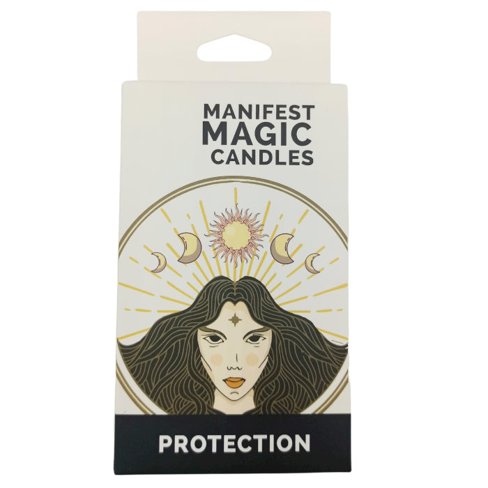 Manifest Magic Candles (balení 12 ks) - Ivory - Protection