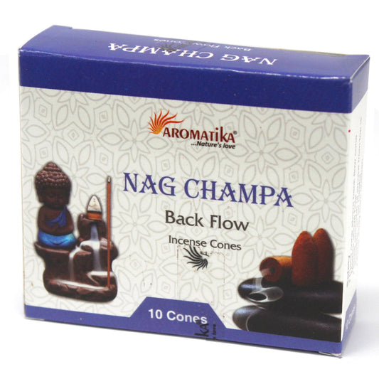 Aromatika Backflow vonné kužely - Nag Champa